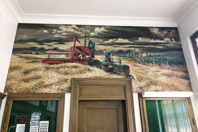 Men and Wheat, Seneca Post Office
